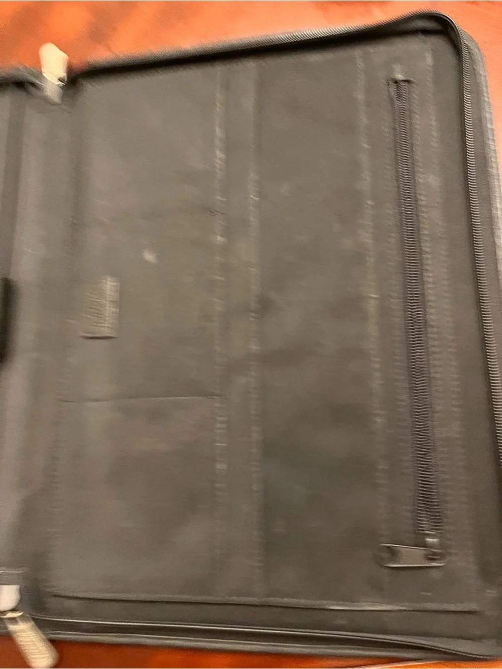 Vintage Wilsons Leather Padfolio Folio Portfolio Executive Black Zipper Business